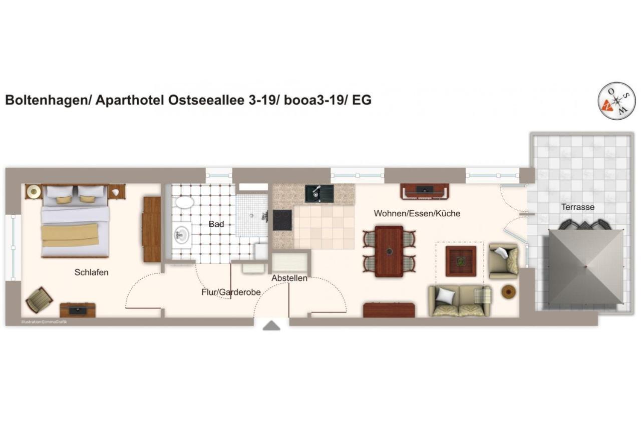 Aparthotel Ostseeallee Aparthotel Ostseeallee 3-19 Boltenhagen  Εξωτερικό φωτογραφία